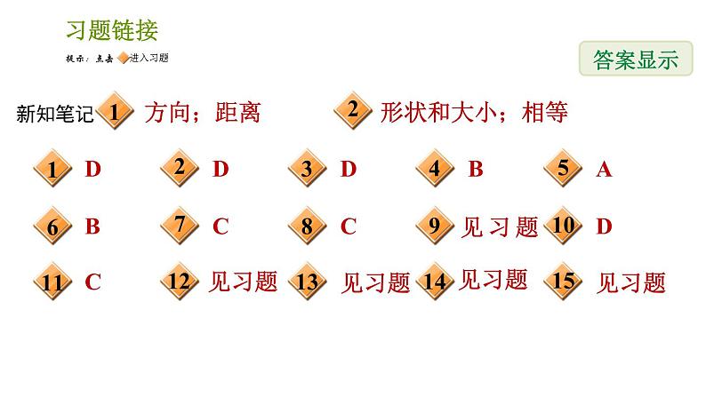 湘教版七年级下册数学 第4章 4.2　平移 习题课件01