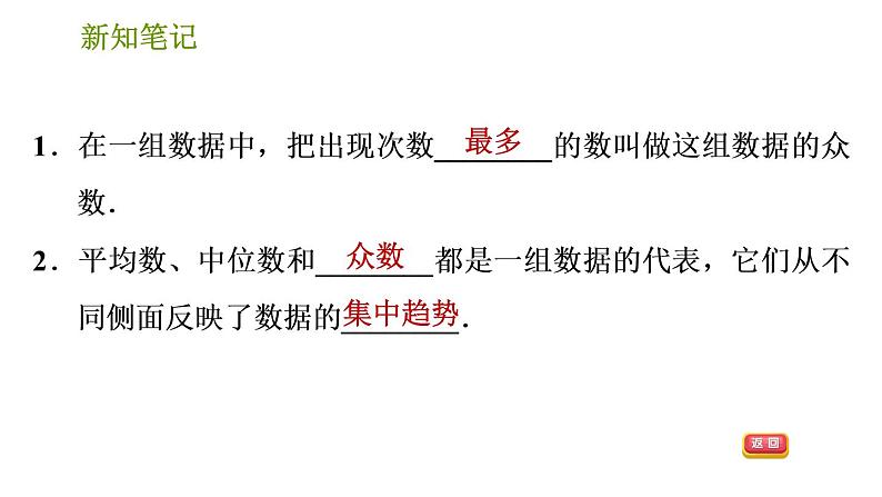 湘教版七年级下册数学 第6章 6.1.3 众数 习题课件03