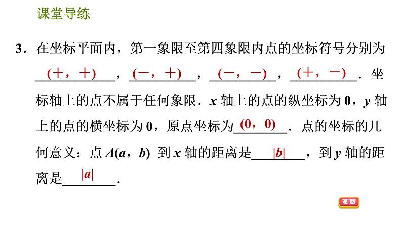 人教版七年级下册数学 第7章 7.1.2  平面直角坐标系 习题课件第6页