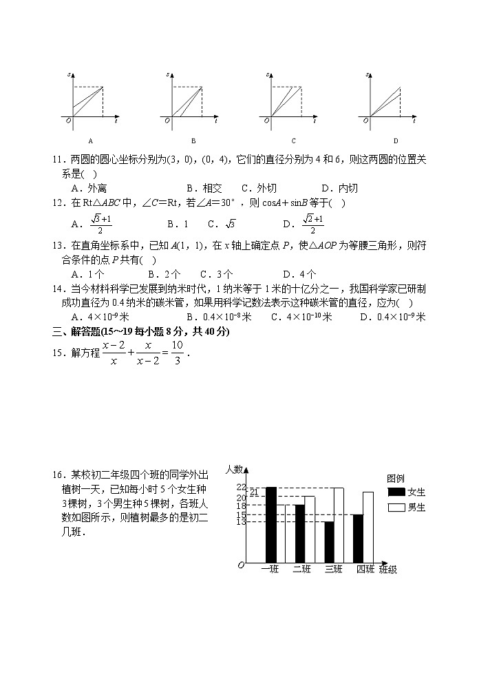 中考数学模拟试题与答案41第2页