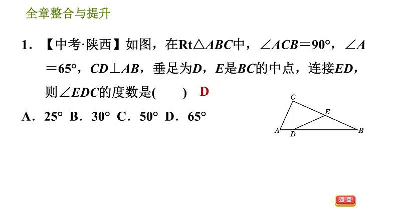 沪科版八年级下册数学 第19章 全章整合与提升 习题课件第4页