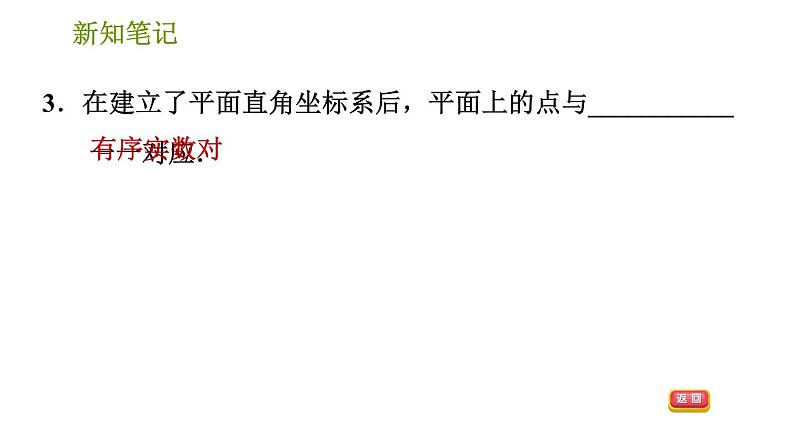 湘教版八年级下册数学 第3章 3.1.1 平面直角坐标系 习题课件第5页