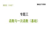 冀教版八年级下册数学 期末复习专题练 专题3.函数与一次函数（基础） 习题课件