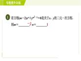 浙教版七年級(jí)下冊(cè)數(shù)學(xué) 第2章 專題提升訓(xùn)練（一）含字母系數(shù)的方程組的應(yīng)用 習(xí)題課件