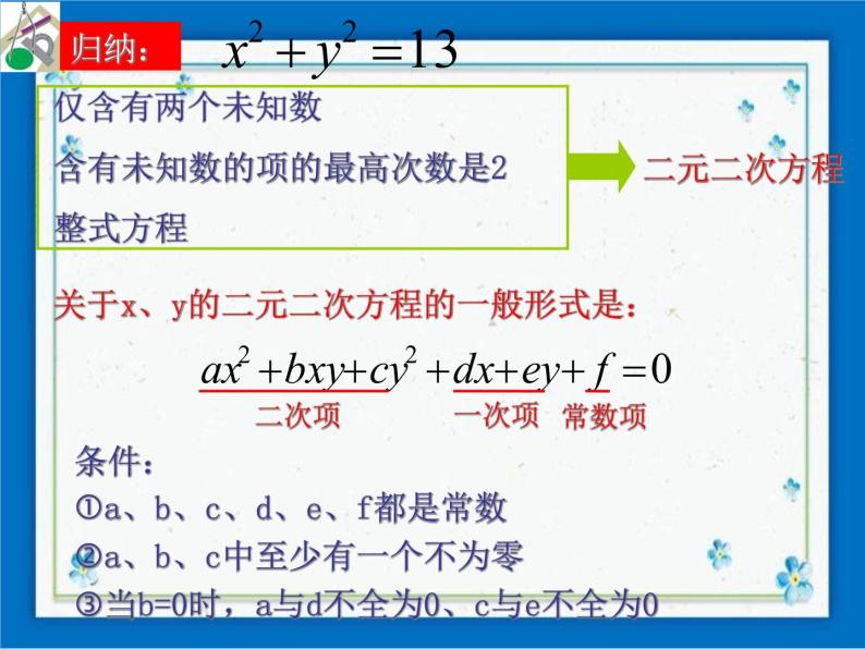 21.5 二元二次方程和方程组 课件（12张ppt）03