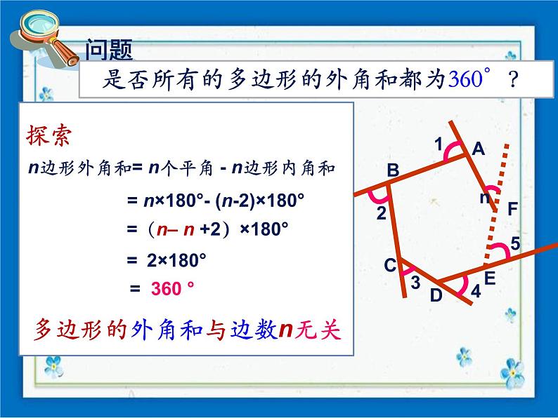 22.1（2）多边形的外角和 课件（21张ppt)第8页