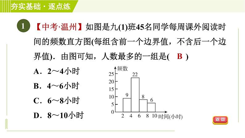 浙教版七年级下册数学 第6章 6.5频数直方图 习题课件第3页