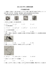 重庆市江津区2021-2022学年八年级上学期期末数学试题（word版 含答案）