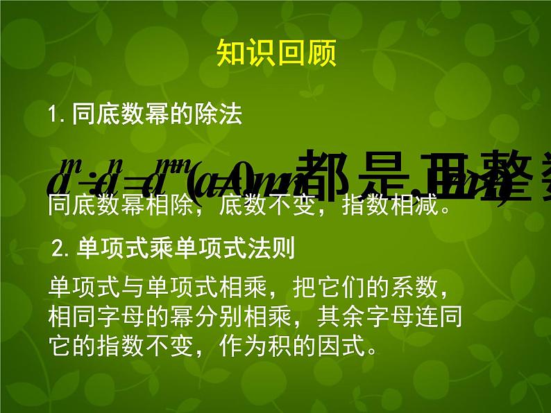 北师大初中数学七下《1.7整式的除法》PPT课件 (4)第2页