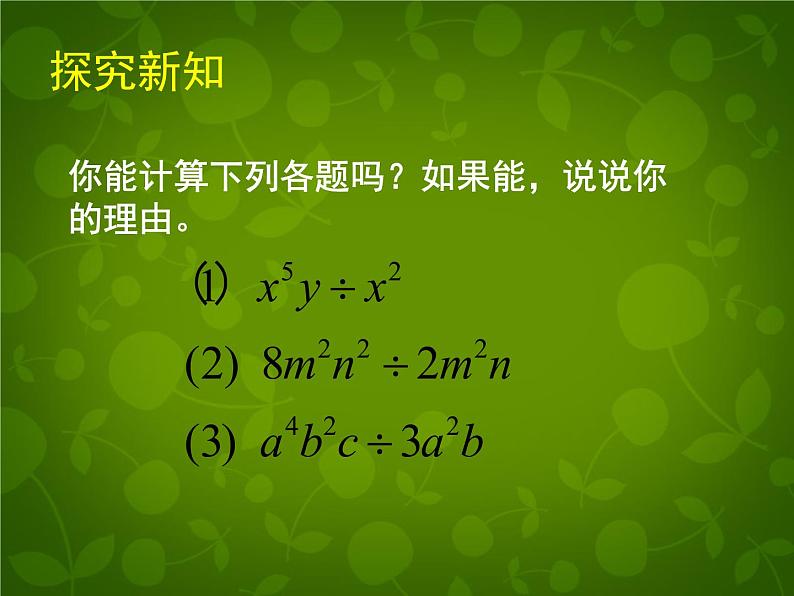 北师大初中数学七下《1.7整式的除法》PPT课件 (4)第4页