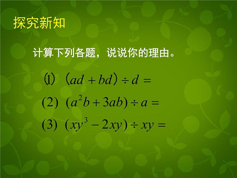 北师大初中数学七下《1.7整式的除法》PPT课件 (5)04