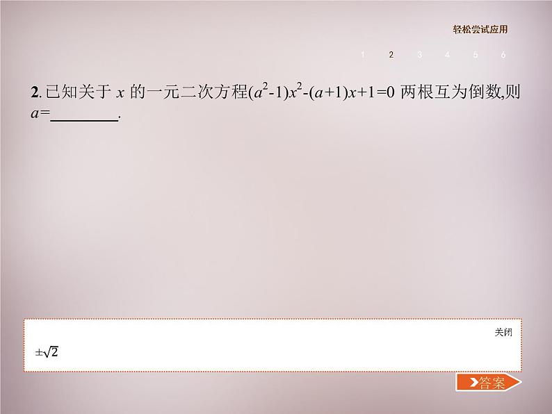 北师大初中数学九上《2.5 一元二次方程的根与系数的关系》PPT课件 (2)04