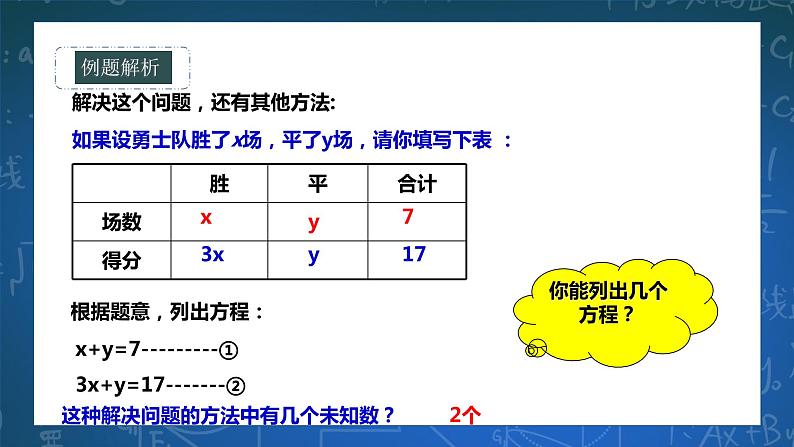 7.1  二元一次方程组和它的解 课件+ 学案06