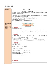 初中数学人教版七年级下册第六章 实数6.1 平方根第1课时导学案及答案