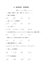 2021学年4 整式的乘法综合训练题