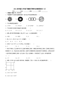 2020-2021学年七年级数学苏科版下册 期中必刷模拟卷（4）