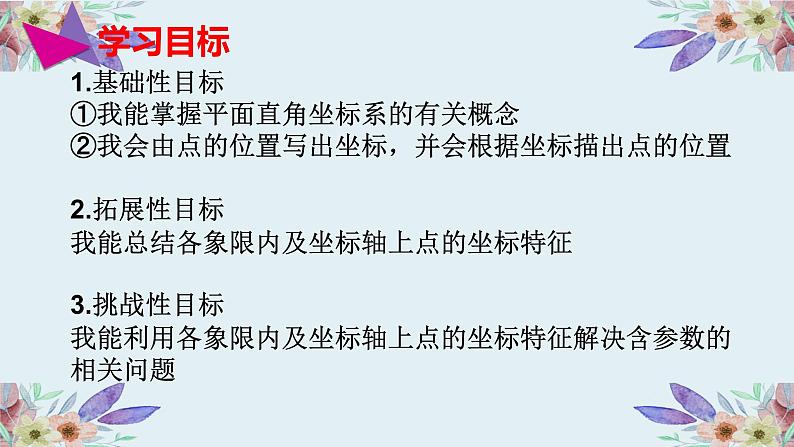 7.1.2 平面直角坐标系 课件-2021-2022学年人教版七年级数学下册（共18张PPT）第2页