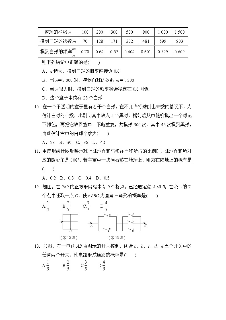 华师版九年级下册数学 第三十一章达标检测卷03