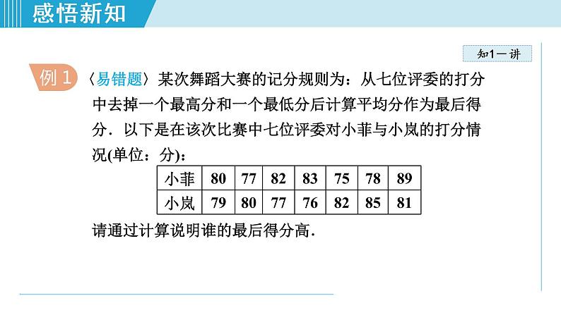 人教版八年级数学下册 20.1.1  平均数 课件第8页