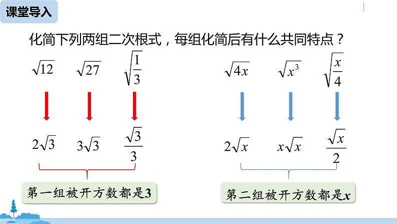 2021-2022学年人教版八年级数学下册16.3二次根式的加减课件第7页