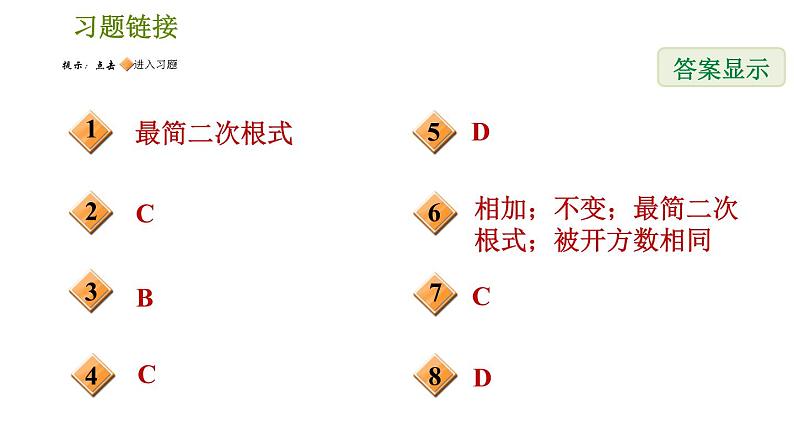 2021-2022学年人教版八年级下册数学课件第16章16.3.1二次根式的加减第2页