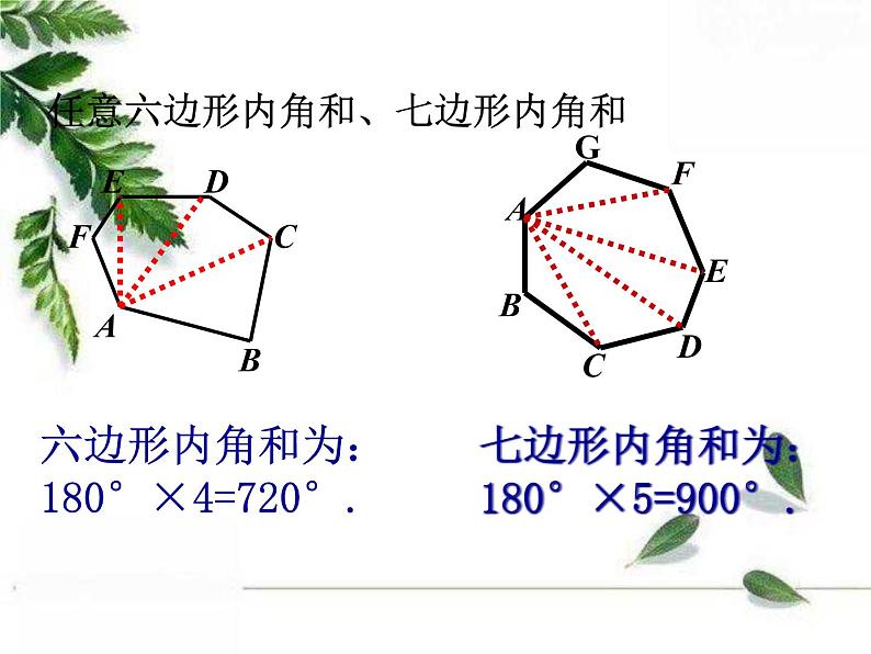 华东师大版数学七年级下册《多边形的内角和与外角和》课件2第8页