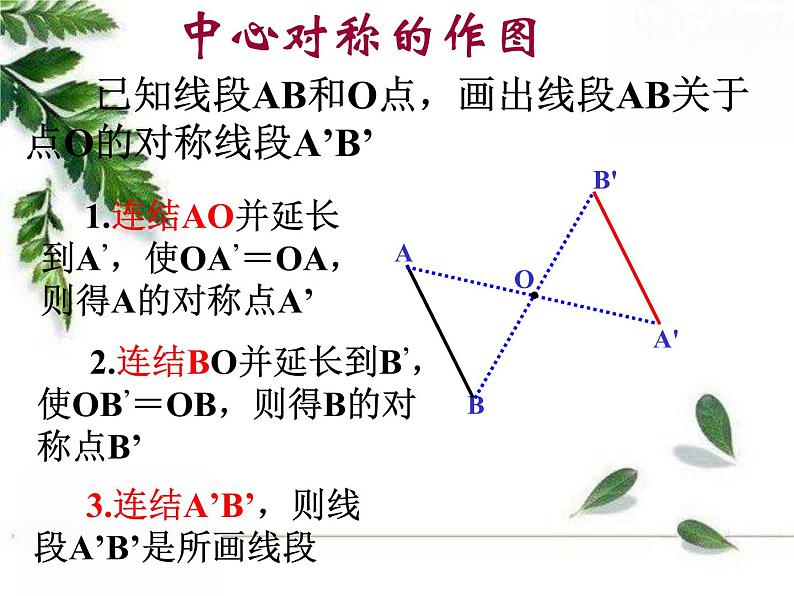 华东师大版数学七年级下册《中心对称第2课时》课件05