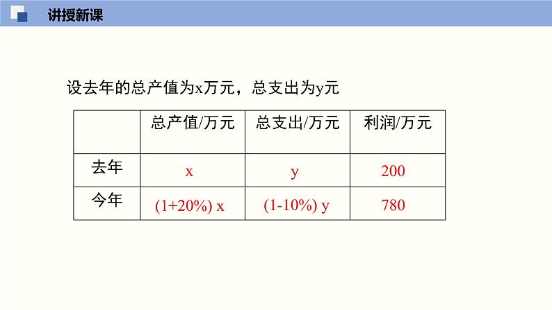 5.4应用二元一次方程组--增收节支--2021-2022学年八年级数学上册同步（北师版）课件PPT第7页