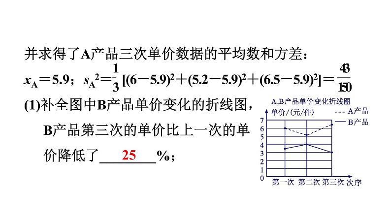 人教版八年级数学下册 20.2.2  数据分析的应用类型 课件第6页