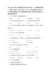 山东省临沂市平邑县2021-2022学年八年级（上）期末数学试卷（word版 含答案）