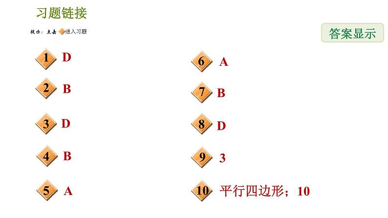 华师版八年级下册数学 期末提分练案 第6课时　平行四边形 习题课件第2页