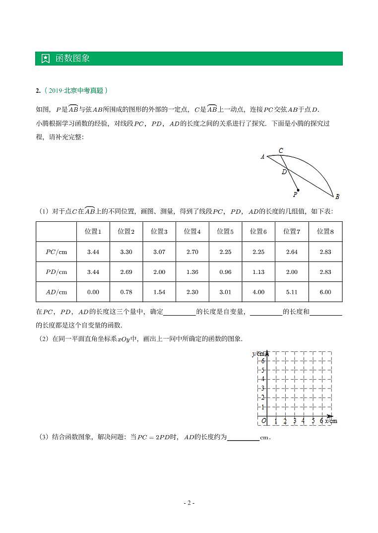 北京市2018-2021年中考真题分类汇编-有答案解析02