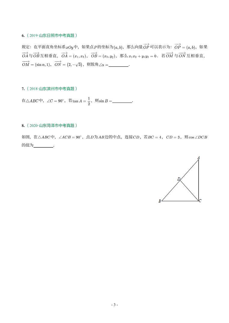 第 19 讲锐角三角函数第3页