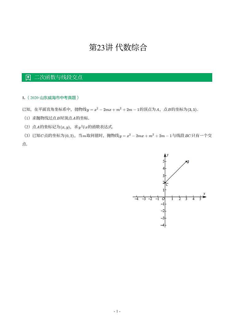 第 23 讲代数综合第1页