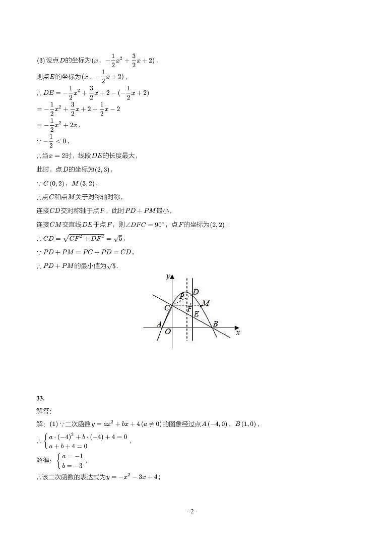 第 23 讲代数综合（二）第32-48题解析第2页