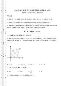 【高频真题解析】2022年贵州省毕节市中考数学模拟专项测试 B卷（含答案及解析）