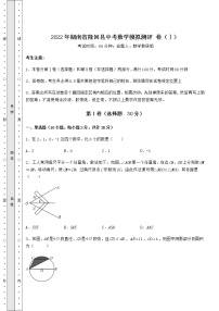 【历年真题】：2022年湖南省隆回县中考数学模拟测评 卷（Ⅰ）（含答案详解）