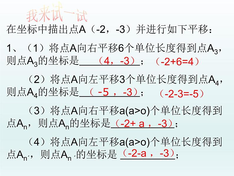 7.2.2 用坐标表示平移 课件（共20张）第4页