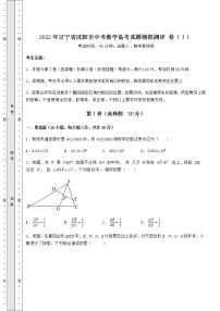 [中考专题]2022年辽宁省沈阳市中考数学备考真题模拟测评 卷（Ⅰ）（精选）