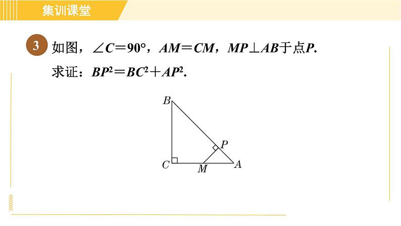 北师版八年级下册数学 第1章 集训课堂 练素养 勾股定理解题的十种常见题型 习题课件第8页