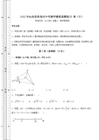 [中考专题]2022年山东省青岛市中考数学模拟真题练习 卷（Ⅱ）（精选）