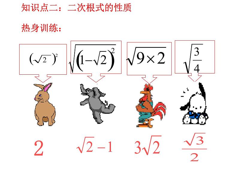 人教版八年级下册数学：第16章二次根式复习课件(共19张PPT)06