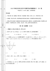 【历年真题】：2022年西安市长安区中考数学备考模拟练习 （B）卷（含答案及解析）