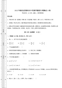 【难点解析】2022年湖北省荆州市中考数学模拟专项测试 B卷（含详解）