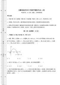 【难点解析】安徽省宿州市中考数学模拟考试 A卷（精选）