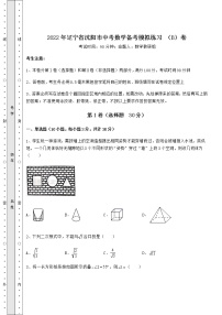 【真题汇编】2022年辽宁省沈阳市中考数学备考模拟练习 （B）卷（精选）