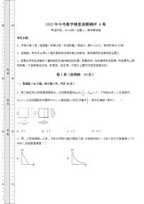 【真题汇编】2022年中考数学模拟真题测评 A卷（含答案及解析）