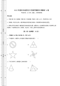 【真题汇编】2022年重庆市南岸区中考数学模拟专项测评 A卷（含答案详解）