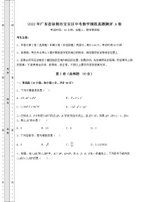 【真题汇总卷】2022年广东省深圳市宝安区中考数学模拟真题测评 A卷（含答案详解）