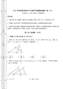 【真题汇总卷】2022年河南省郑州市中考数学考前摸底测评 卷（Ⅱ）（含答案及详解）